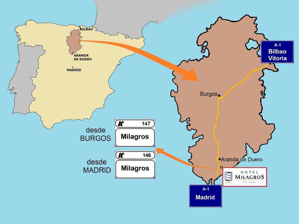Hotel Milagros Rio Riaza Ngoại thất bức ảnh